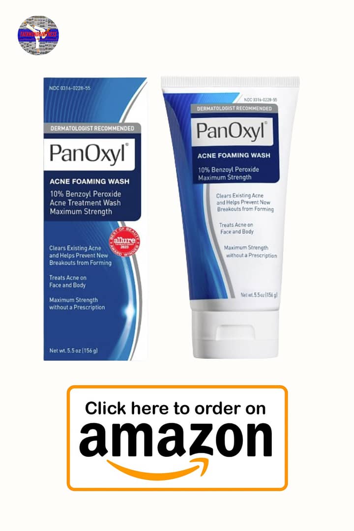 PanOxyl 5.5 Oz Acne Foaming Wash, 1-Count, effectively combats acne with its powerful formula, promoting clear skin.