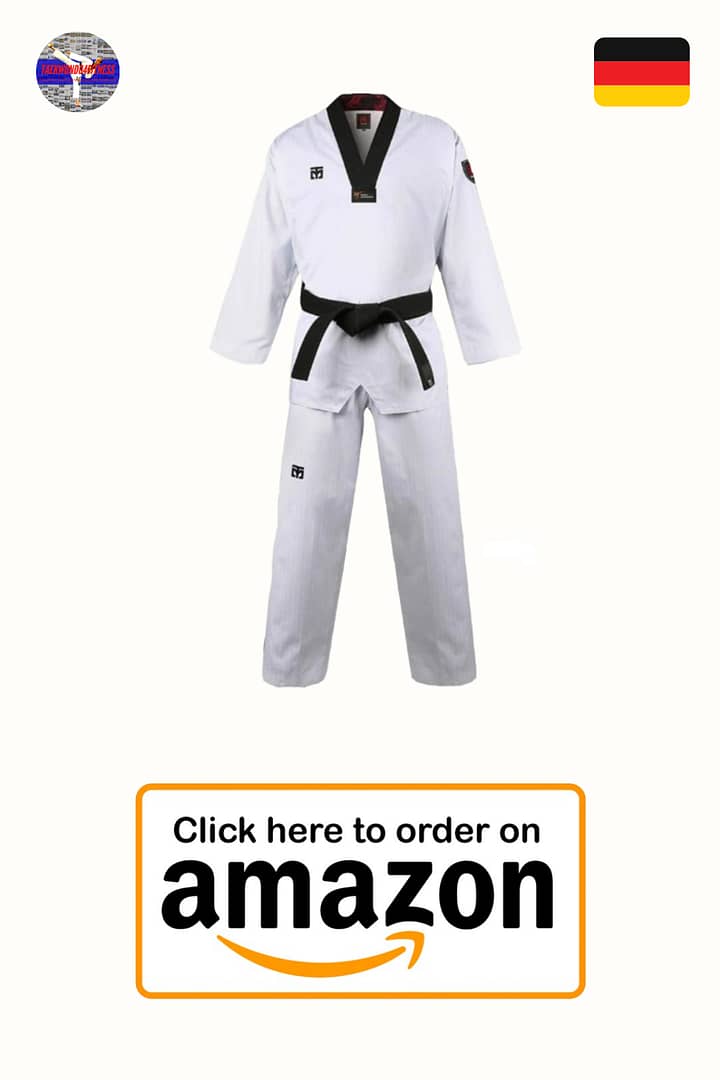 Mooto Korea Taekwondo MTX S2 Uniform Schwarz BK V-Ausschnitt Dobok Weiß Uniformen Tae Kwon Do MMA Kampfsport Karate WT Logo