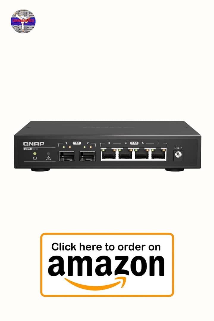 QNAP Ethernet Switch - Style: 2 x 10GbE SFP+ + 4 x 2.5GbE