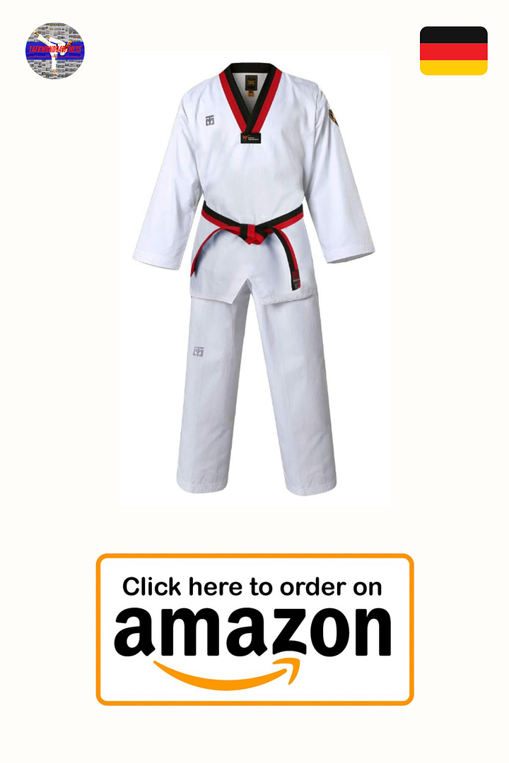 Mooto Korea Taekwondo MTX S2 Grundlegende Uniform Poom Neck Dobok WTF genehmigt MMA Kampfkunst Karate Jujitsu Gym School Academy Match Poomse Trainingsuniformen