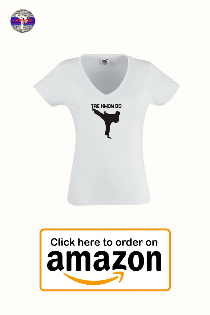 T-Shirt JDM / Die Cut / Fun shirt Woman / Women V-Neck - Karate Martial Arts Taekwondo