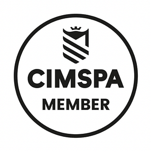 Image of the CIMSPA member logo, representing the commitment to professional excellence, adherence to industry standards, and dedication to quality in the management of sport and physical activity.