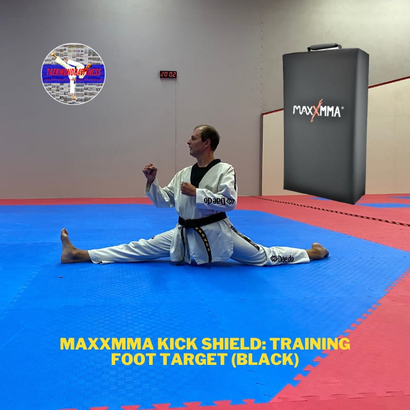 MaxxMMA Kick Shield: Training Foot Target (Black)
